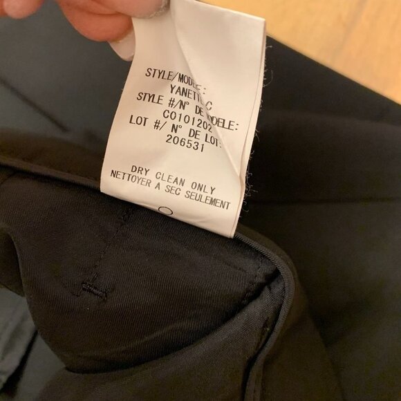 NWOT Theory Yanette Pant Size 2 Black Ankle length - Picture 8 of 8